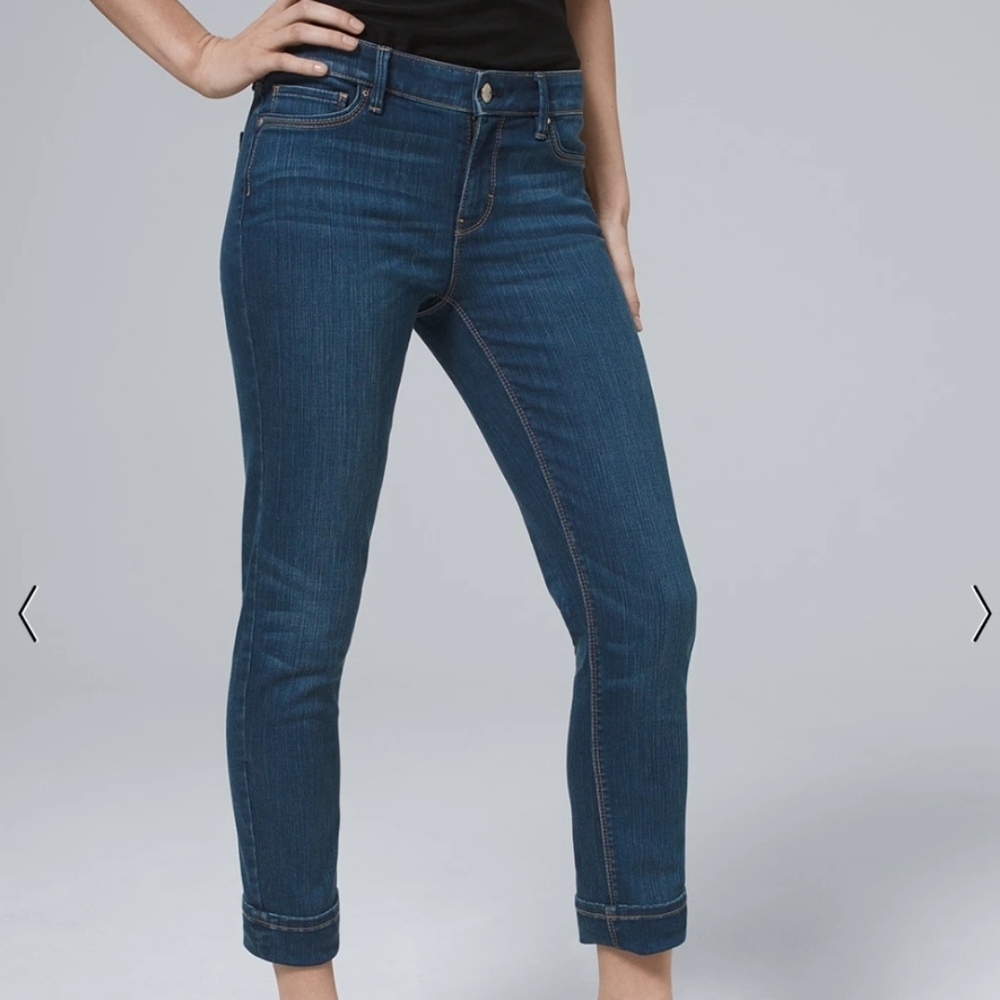 WHBM The Slim Crop*cuffed* Sz 2S